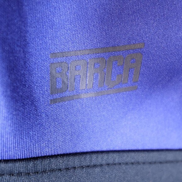 FCB Barcelona Full Zip Logo Jacket Navy Blue Mens Small and Keychain - Picture 3 of 10